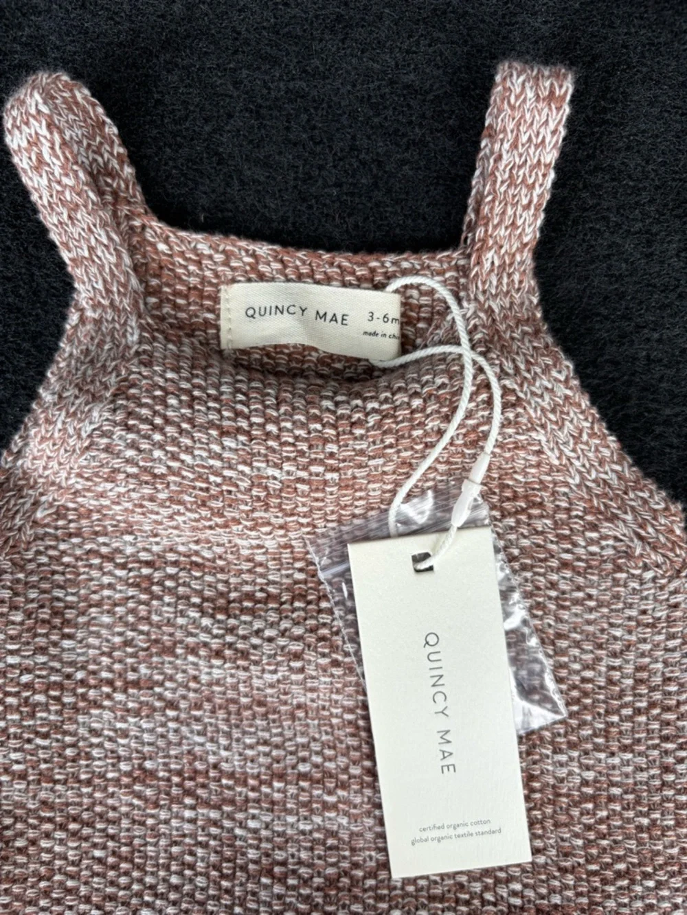 NWT Quincy Mae Ruffle Knit Romper 3-6 month